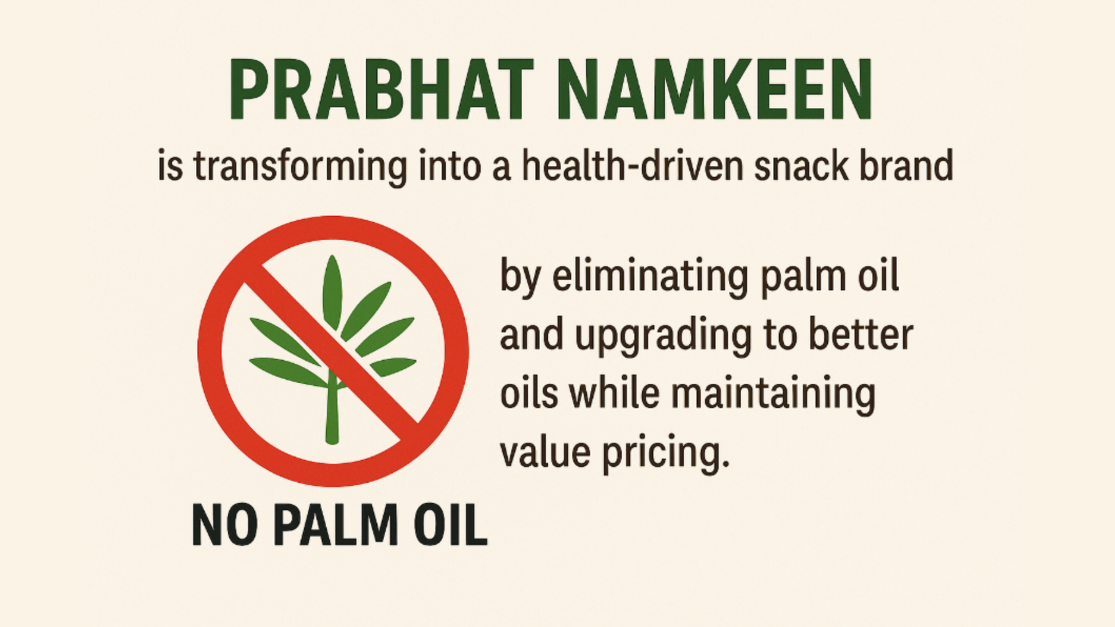 No Palm Oil Strategy